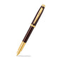 SHEAFFER 9370 COFFEE BROWN WITH PVD GOLD TRIM FOUNTAIN PEN