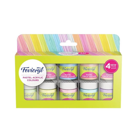 FEVICRYL ACRYLIC PASTEL KIT 150ML(10N*15ML)