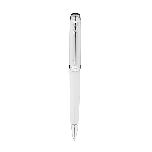 PARKER AMBIENT WHITE CHROME TRIM BALL PEN