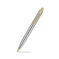 SHEAFFER 333 BRUSHED CHROME & GOLDEN TRIM BALL PEN