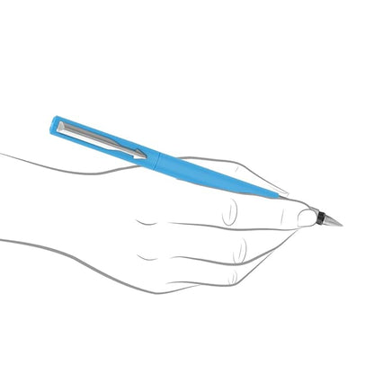 PARKER VECTOR STANDARD FOUNTAIN PEN + 3N BLUE CHROME TRIM