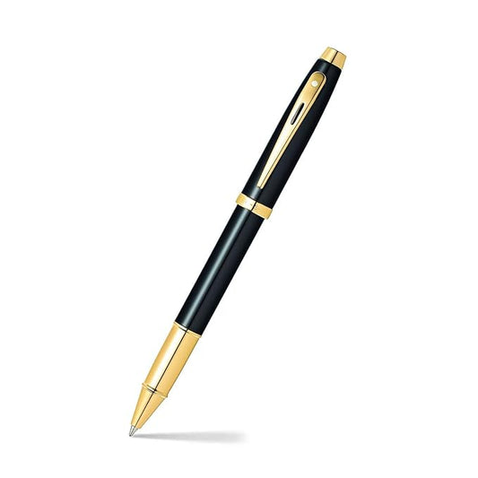 SHEAFFER 9322 GLOSSY BLACK GOLD TRIM ROLLER BALL PEN