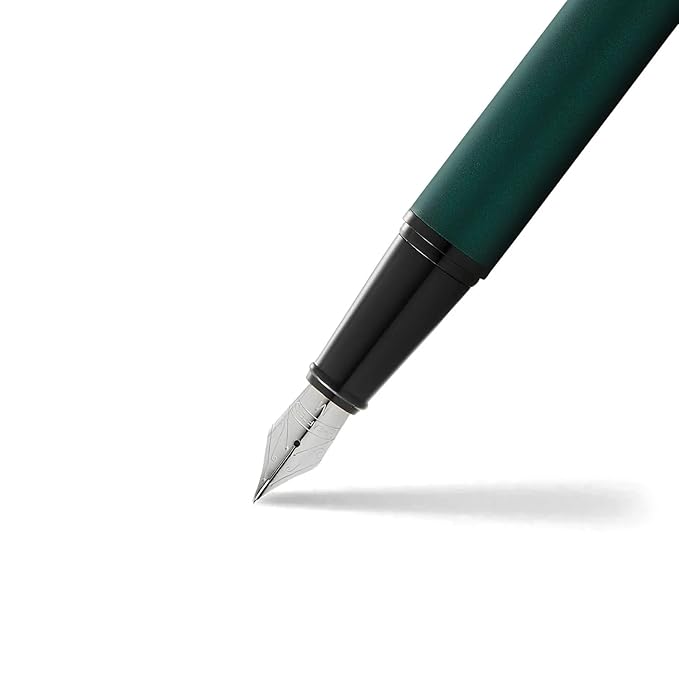 SHEAFFER 9346 MATTE GREEN WITH BLACK TRIM M FOUNTAIN PEN