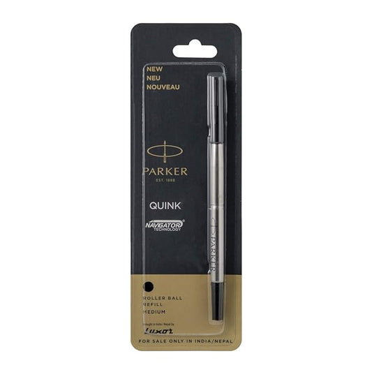 PARKER REFILL MEDIUM BLACK ROLLER BALL PEN