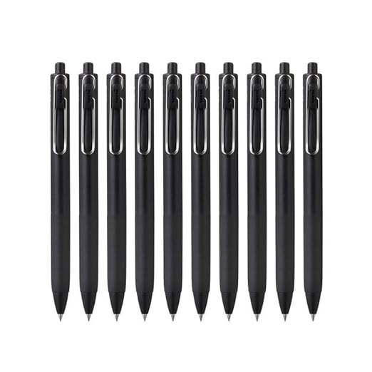 UNIBALL UMN S 07 BLACK BODY INK BLACK GP