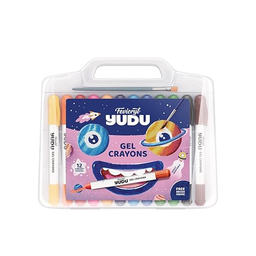 FEVICRYL YUDU GEL CRAYONS 12N COLOR