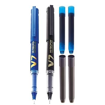 PILOT 1105 HI-TECPOINT V7 CARTAGE PEN BLACK
