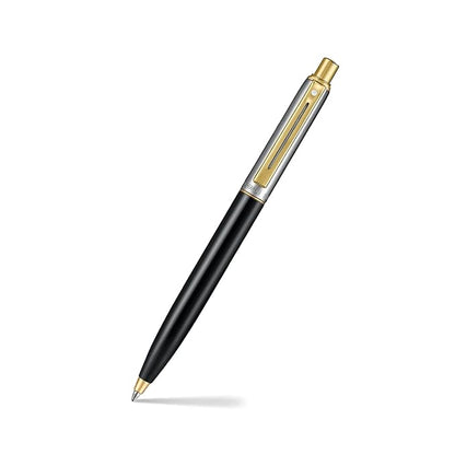 SHEAFFER 335 BRUSHED GLOSSY BLACK GOLD PLATED TRIM BALL PEN