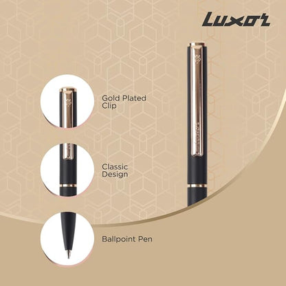 LUXOR ROYALE 2561 IKON MATTE BLACK BALL PEN