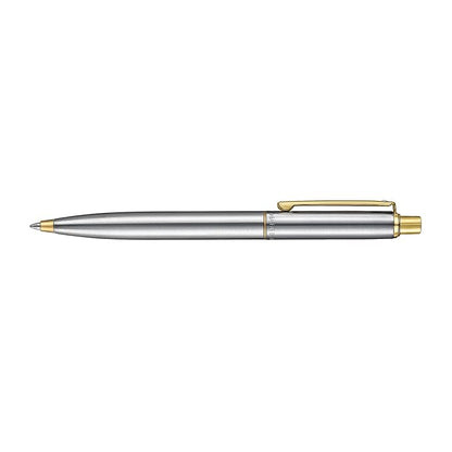 SHEAFFER 333 BRUSHED CHROME & GOLDEN TRIM BALL PEN