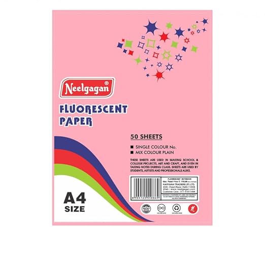 NEELGAGAN A4 FLUORESCENT DRAWING SHEETS