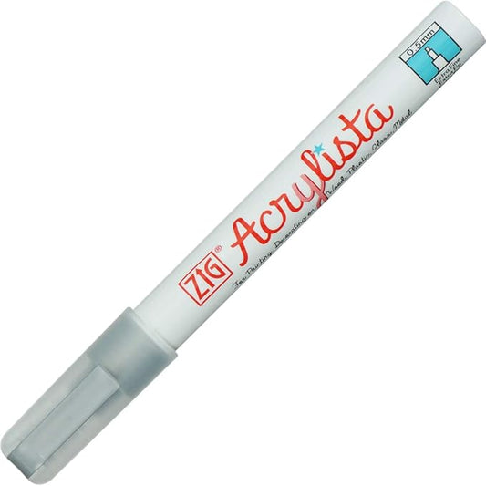 ZIG PAC 10MT SILVER ACRYLISTA FINE TIP