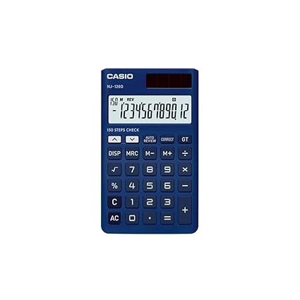 CASIO NJ 120D BLUE CALCULATOR