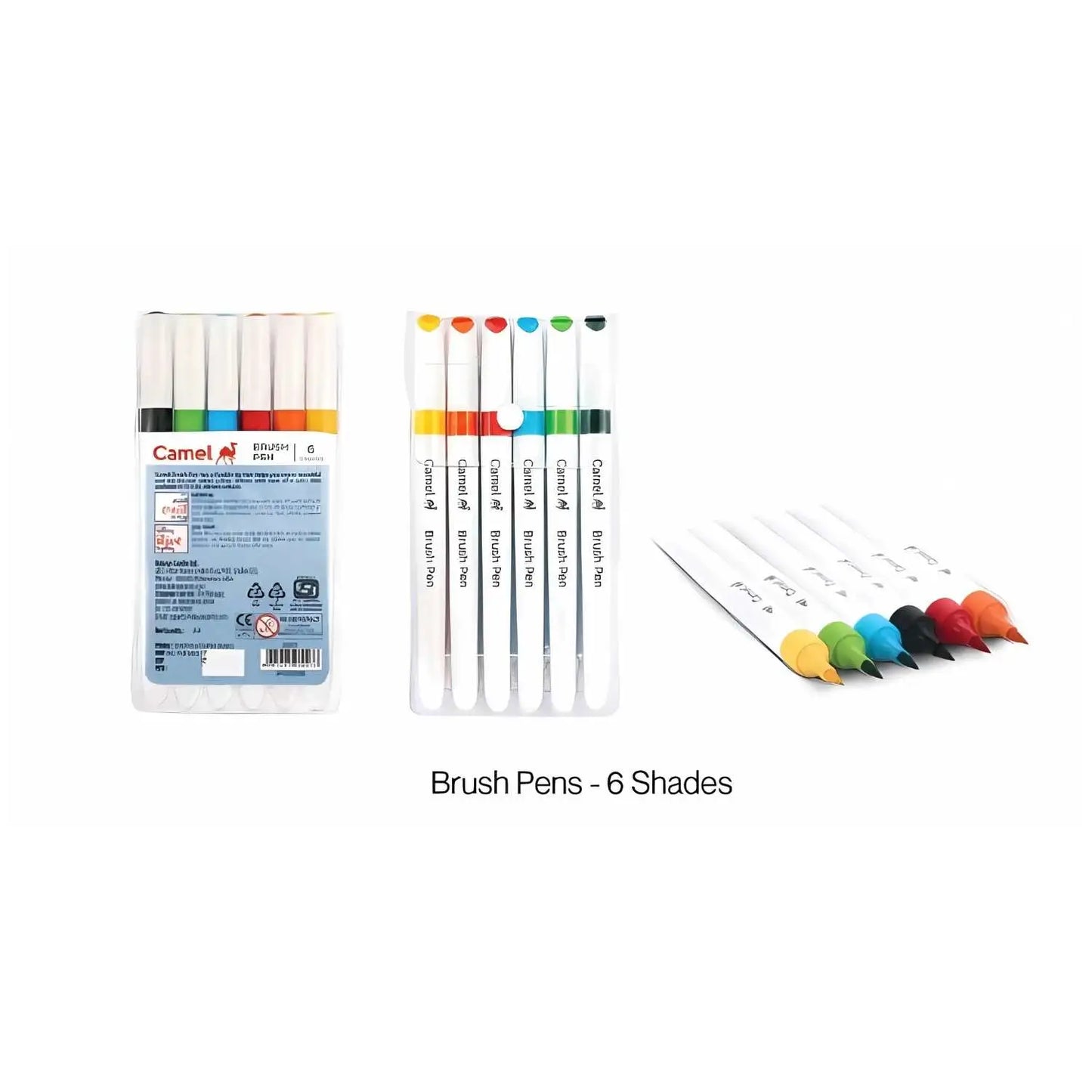 CAMEL BRUSH PEN SET 6 COLORS
