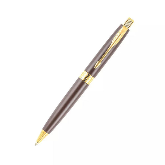 PARKER ASTER MATTE BROWN GOLD TRIM ROLLER BALL PEN