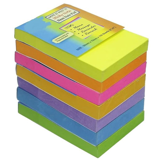 ELEPHANT 112110 12*50 STICKY NOTES NEON