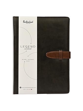 SCHOLAR LEG2 A5 LEGEND NOTEBOOK - CHARCOAL
