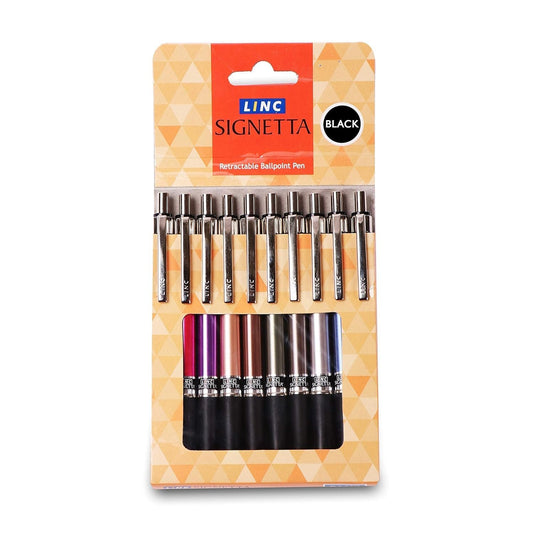 LINC SIGNETTA BALL PEN PACK OF 10 PCS - BLUE