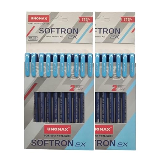 UNOMAX SOFTRON 2X BP PACK OF 10N - BLACK