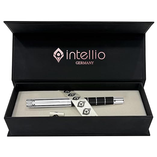 INTELLIO RP12CTD3 FDR CHROME RING ROLLER BALL PEN