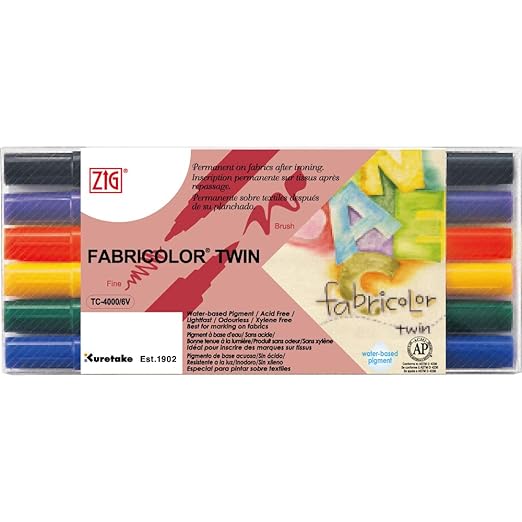 ZIG TC-4000-6V FABRIC COLOUR SET