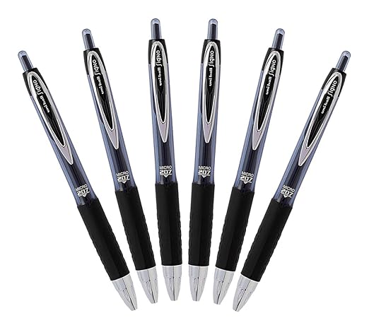 UNIBALL 207 SIGNO GEL PEN RT BLACK