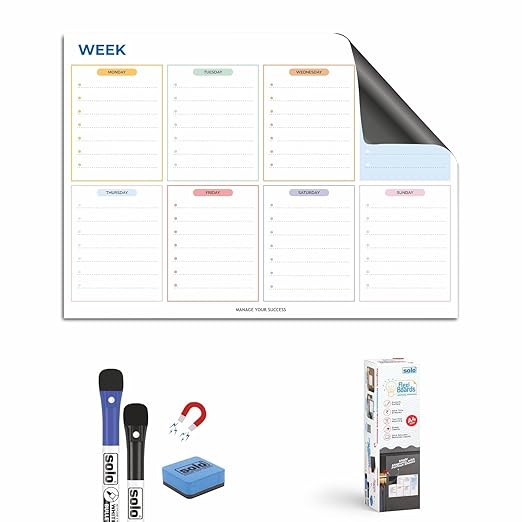 SOLO MWSA4W2 MAGNETIC WEEKLY PLANNER