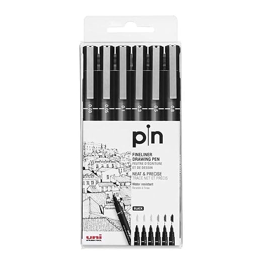UNIBALL PIN-200 FINELINER PEN 12N