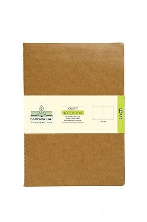 SCHOLAR KNB3P B5 KRAFT PLAIN NOTEBOOK