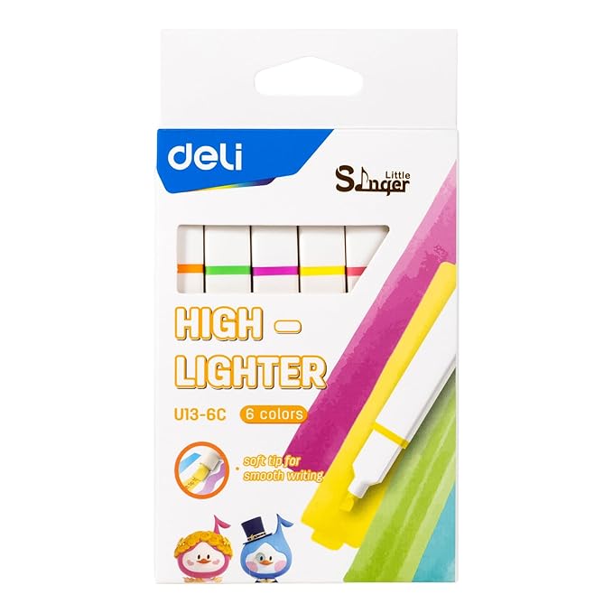 DELI U13-6C HIGHLIGHTER SET