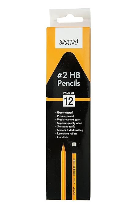 BRUSTRO 2HB PENCILS 12N