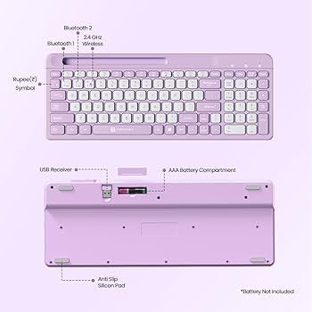 POR 2207 BS WIRELESS KEYBOARD PURPL 2499