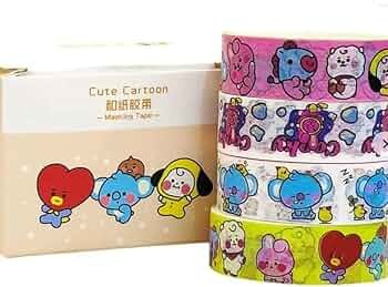 TAPE 801 BT-10 WASHI TAPE PACK OF 10PCS CARTOON