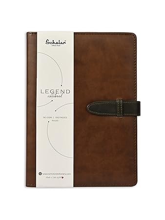 SCHOLAR LEG2 A5 LEGEND NOTEBOOK - COFFEE