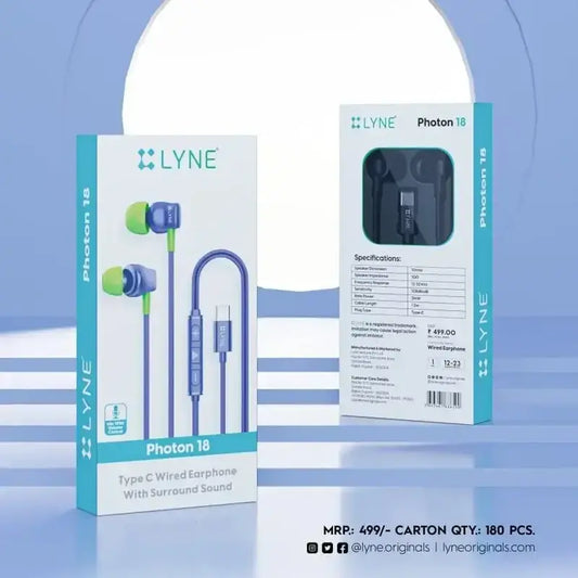 LYNE PHOTON 18 WIRED EARPHONE