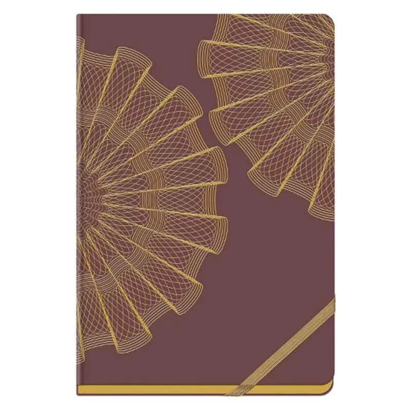 HQ 27066 A5 GOLD RUSH NOTEBOOK 192PAGES - MAROON
