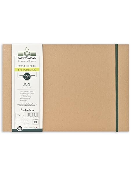 SCHOLAR PSJ4 A4 PARYAVARAN SKETCH BOOK 150GSM 56SHEET