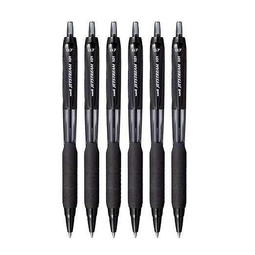 UNIBALL SXN-101 JETSTREAM 0.7MM ROLLER BALL PEN BLACK