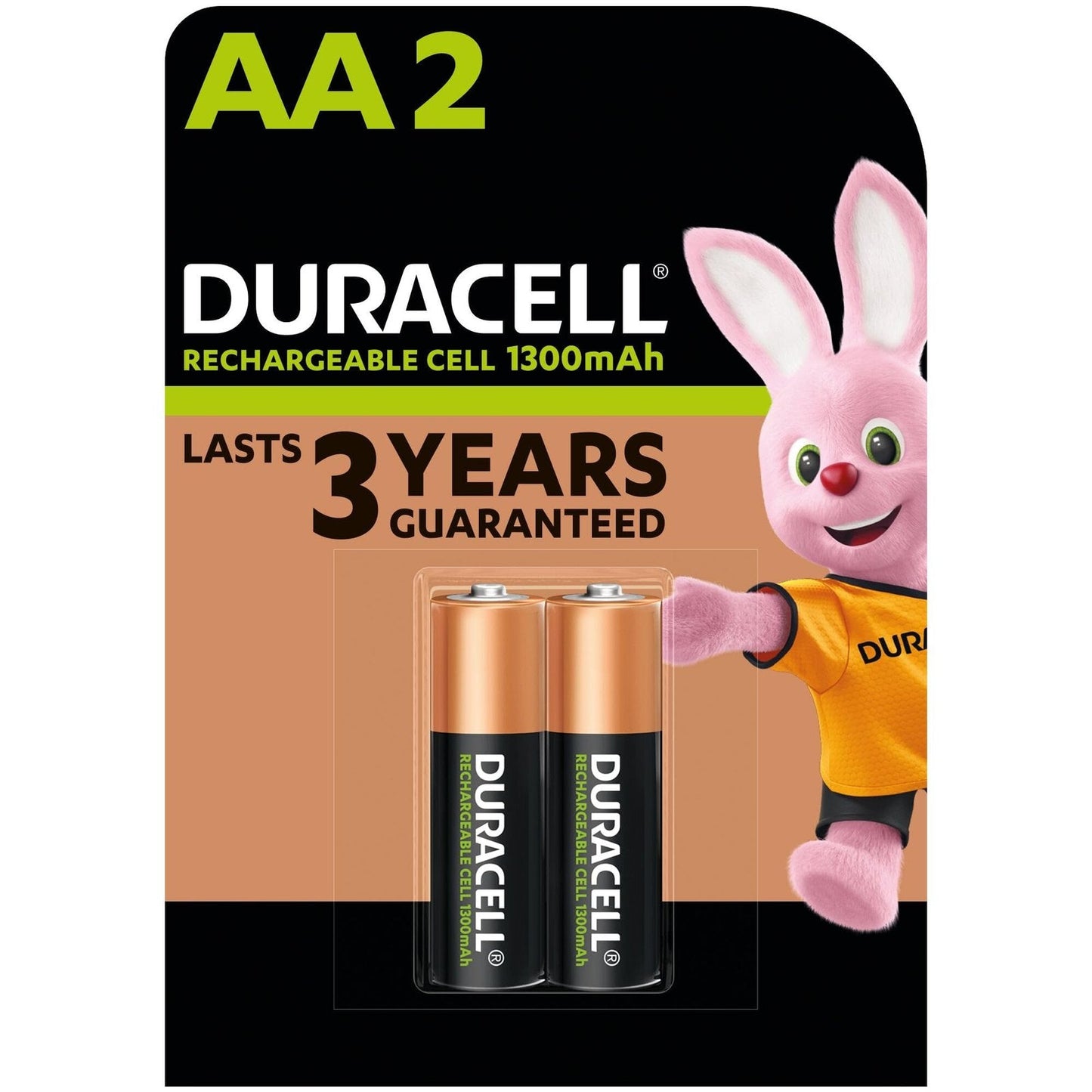 DURACELL RECHARGEABLE CELL AA 1300MAH 2BL