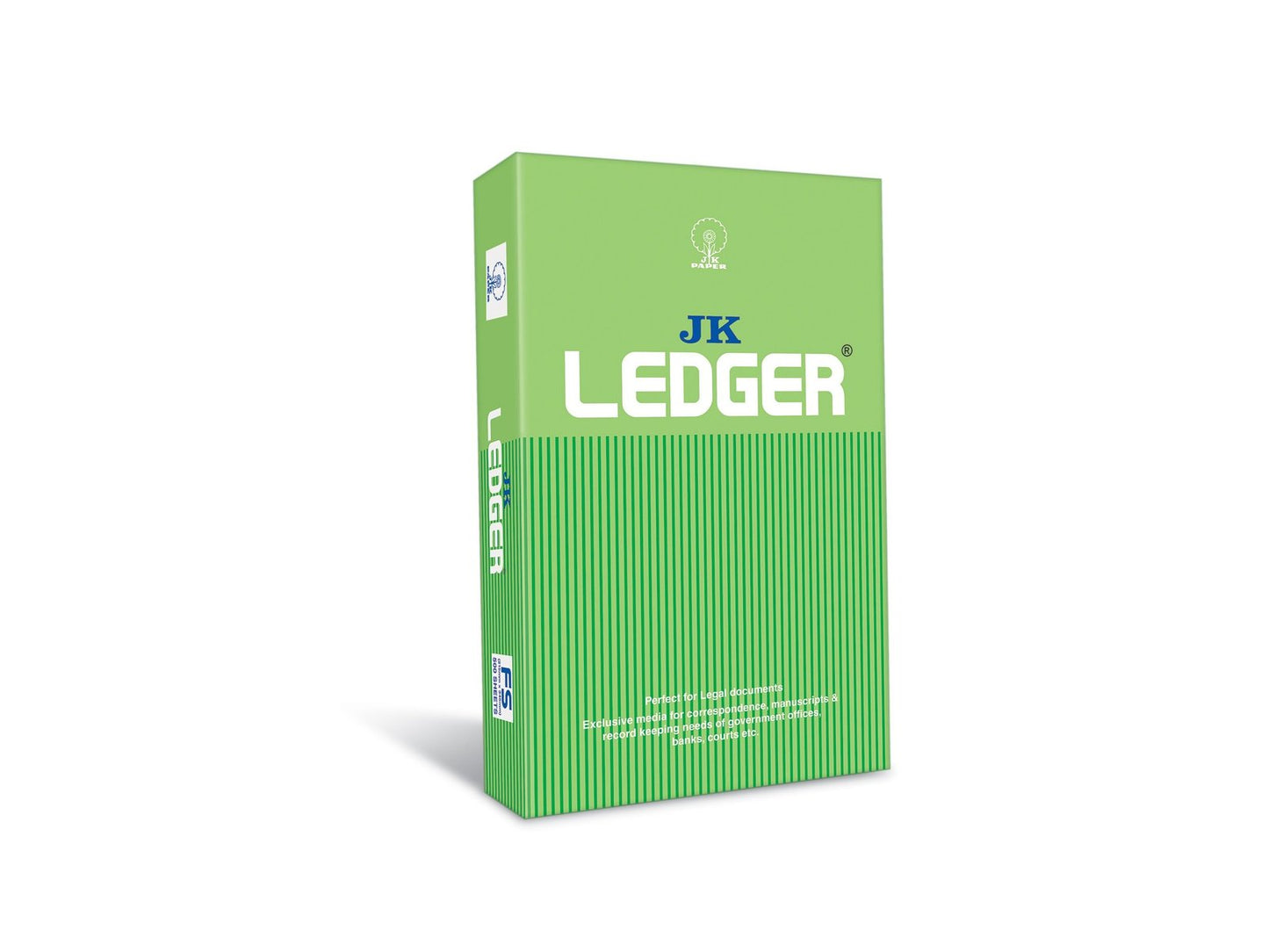JK FULL SCAPE 90GSM LEDGER GREEN PAPER REAM 500SHEET