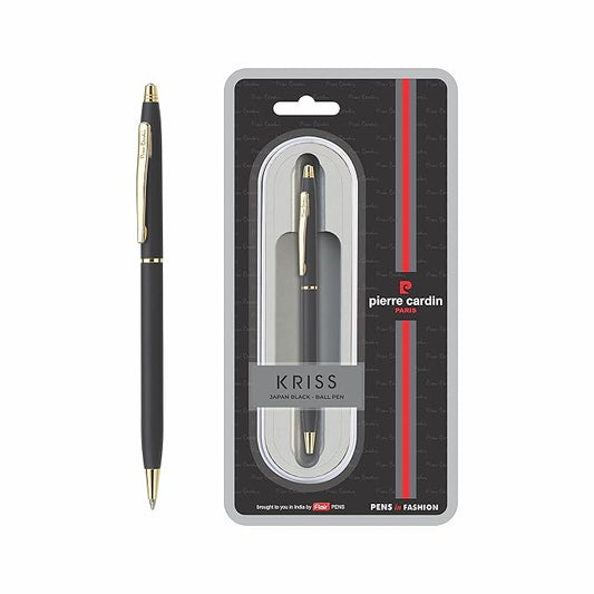 PIERRE CARDIN KRISS JAPAN BLACK ROLLER BALL PEN