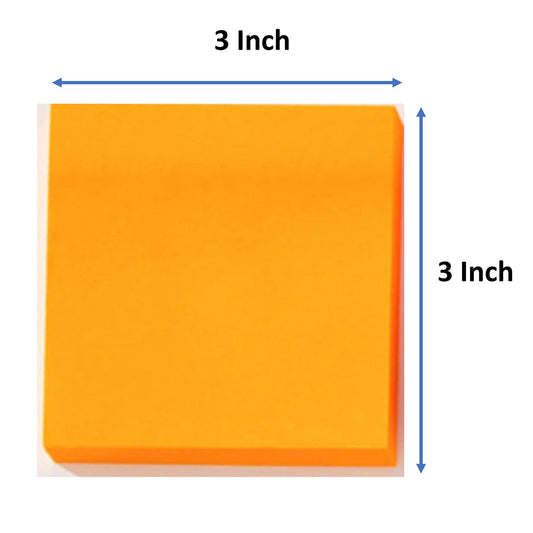 ELEPHANT 155049 3*3 STICKY NOTES ORNG