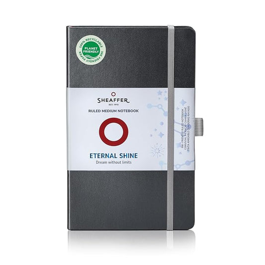 SHEAFFER 36601 ETERNAL SHINE A5 NOTEBOOK METAL CHARCOAL