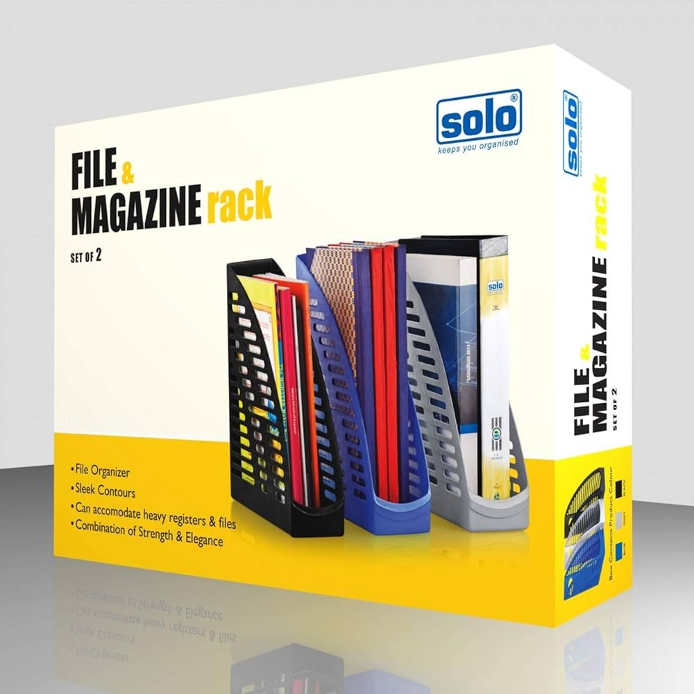 SOLO FS 201 FILE & MAGAZINE RACK XL - PACK OF 2