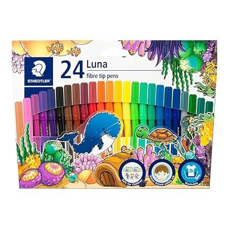 STAEDTLER 327 LWP24  LUNA FIBERTIP PEN SET PACK OF 24