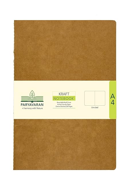 SCH KNB4P A4 KRAFT PLAIN NOTEBOOK 190