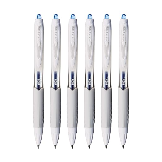 UNIBALL UMN S 07 WHITE BODY INK BLUE GP