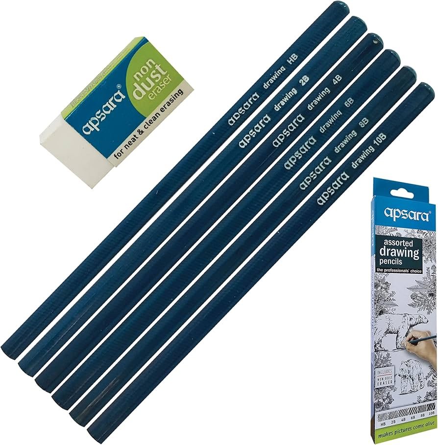 NATRAJ APSARA ASSORTED HB-2B-4B-6B-8B-10B