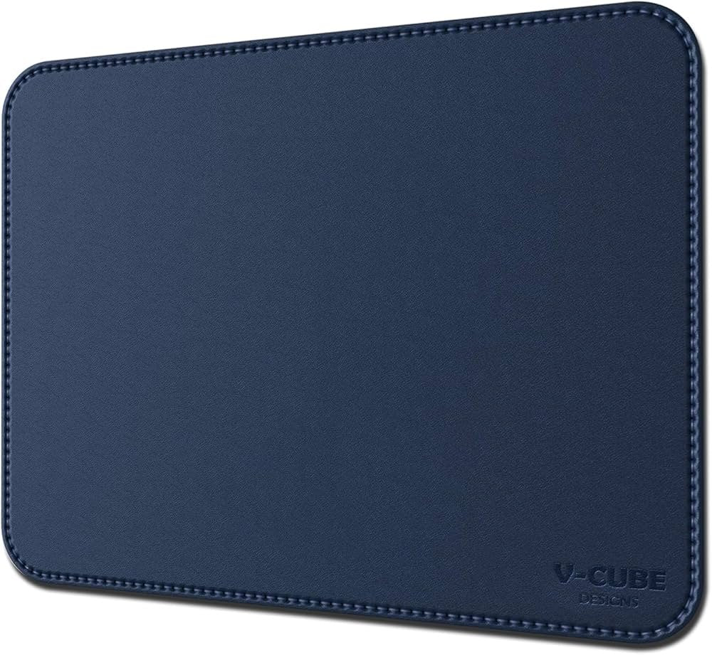 V-CUBE VCRMPS2521NB PREMIUM VEGAN LEATHER NAVY BLUE MOUSEPAD