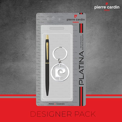 PIERRE CARDIN PLATINA BALL PEN + KEYCHAIN